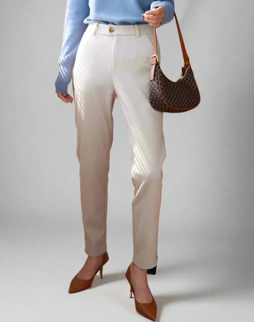 Slim-Fit Woollen Trousers