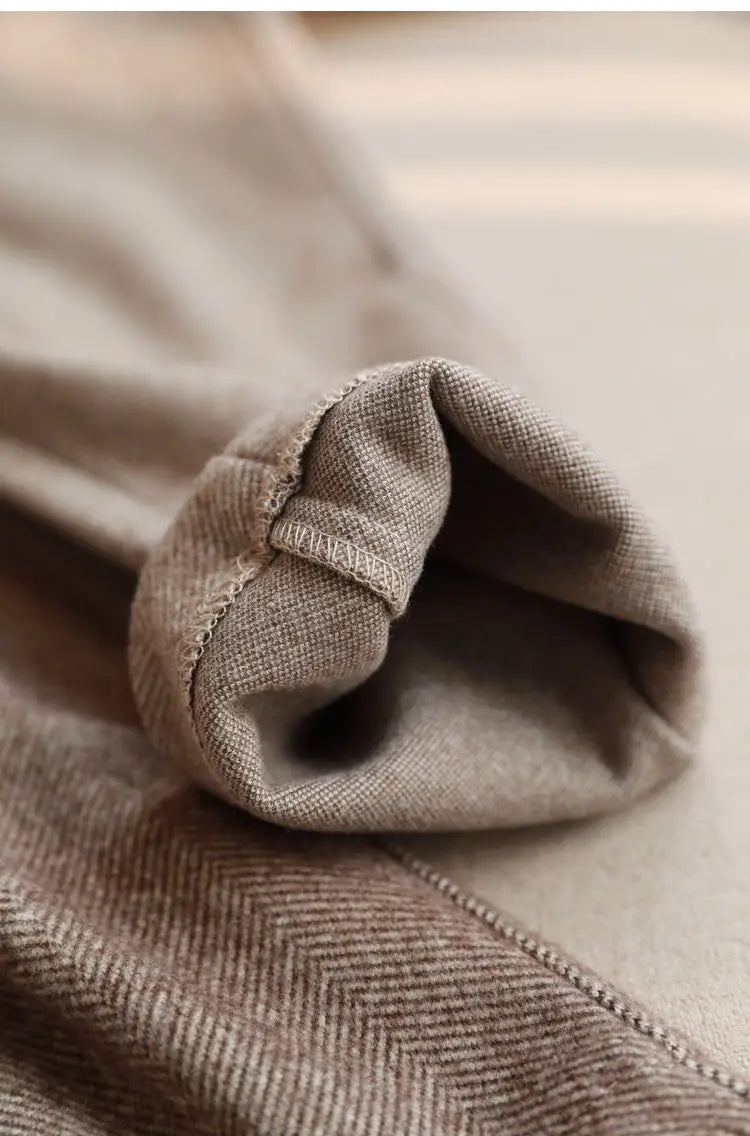 Slim-Fit Woollen Trousers
