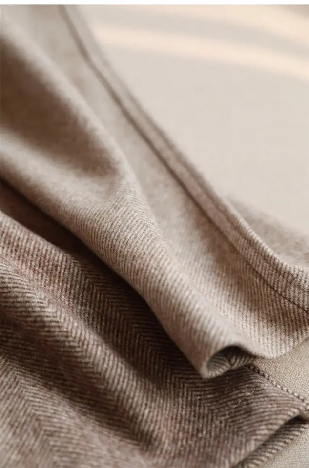 Slim-Fit Woollen Trousers