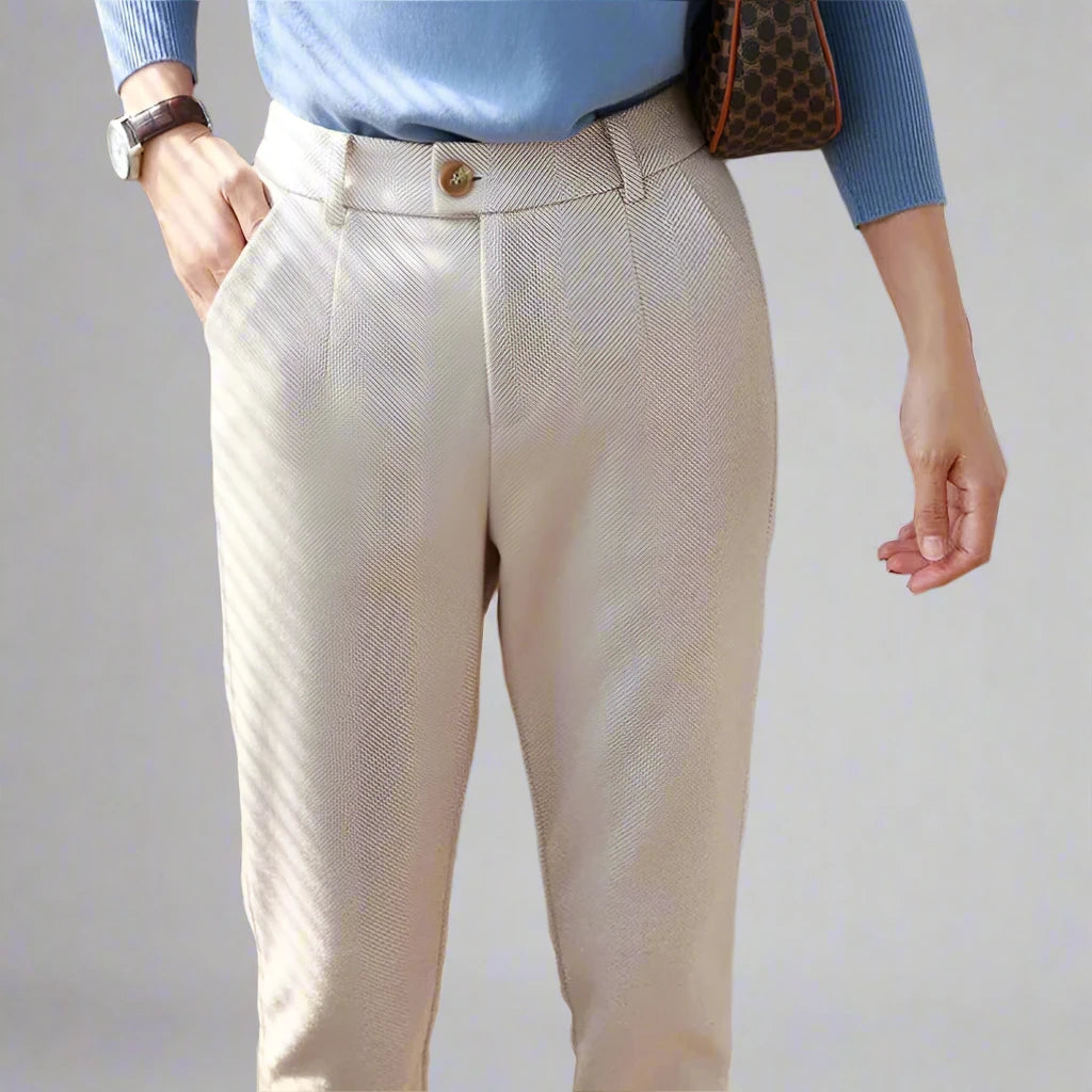 Slim-Fit Woollen Trousers