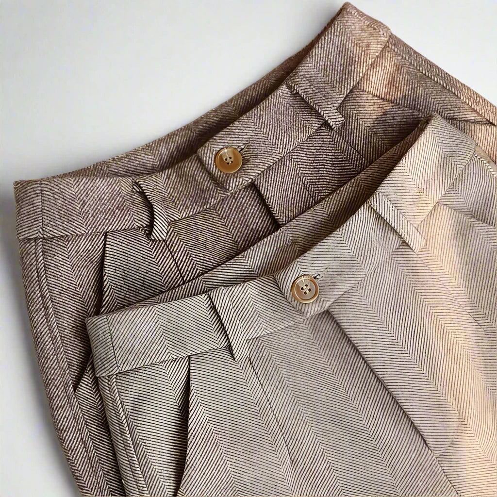Slim-Fit Woollen Trousers