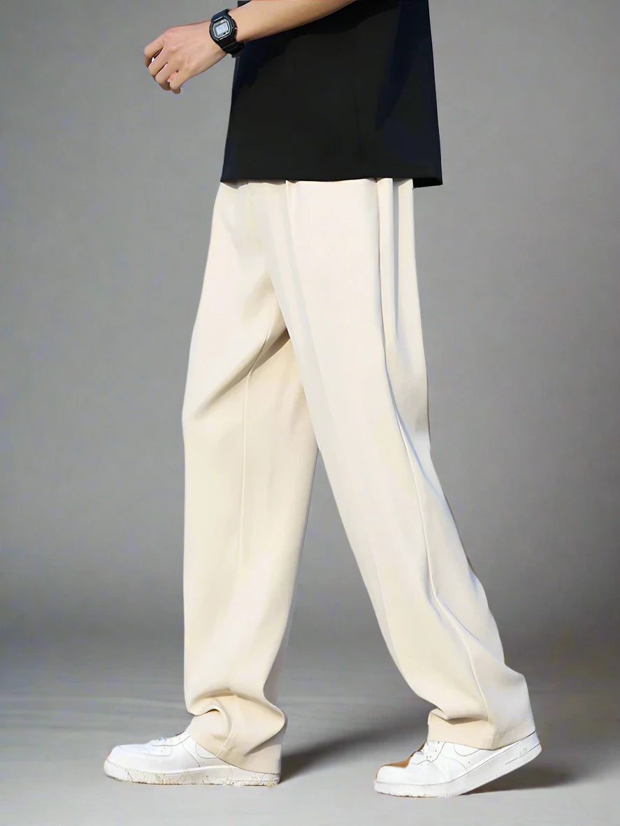 Relaxed-Fit Viscose Trousers