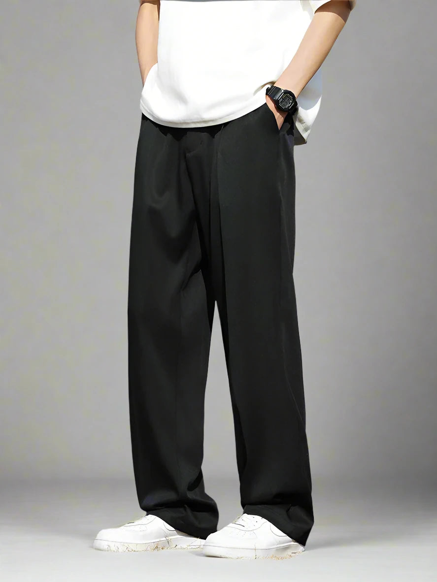 Relaxed-Fit Viscose Trousers