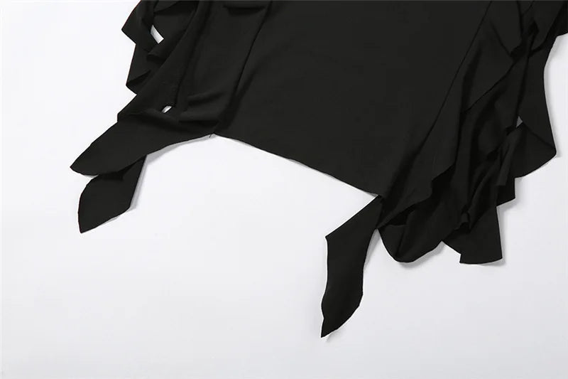 Double Slit Strapless Maxi Dress