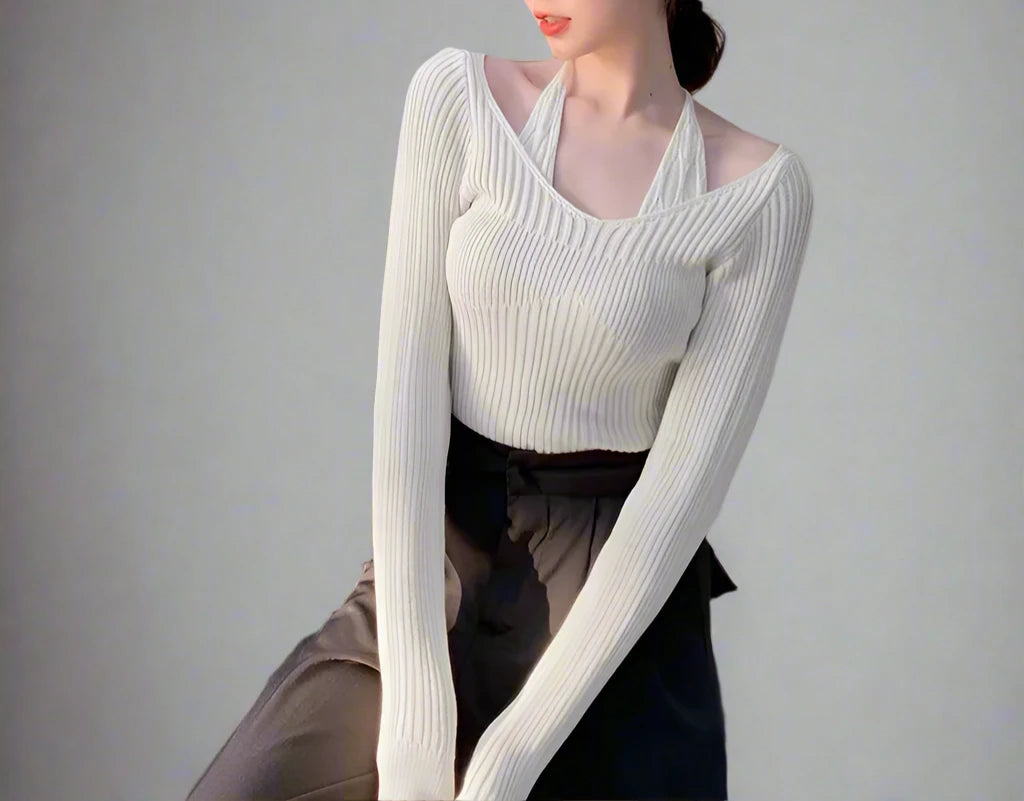 Slim-Fit Knit Sweater