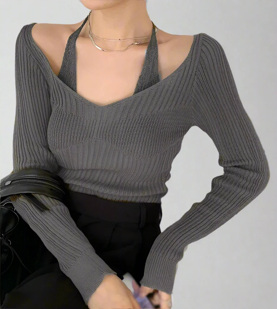 Slim-Fit Knit Sweater