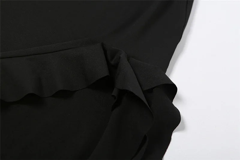 Double Slit Strapless Maxi Dress