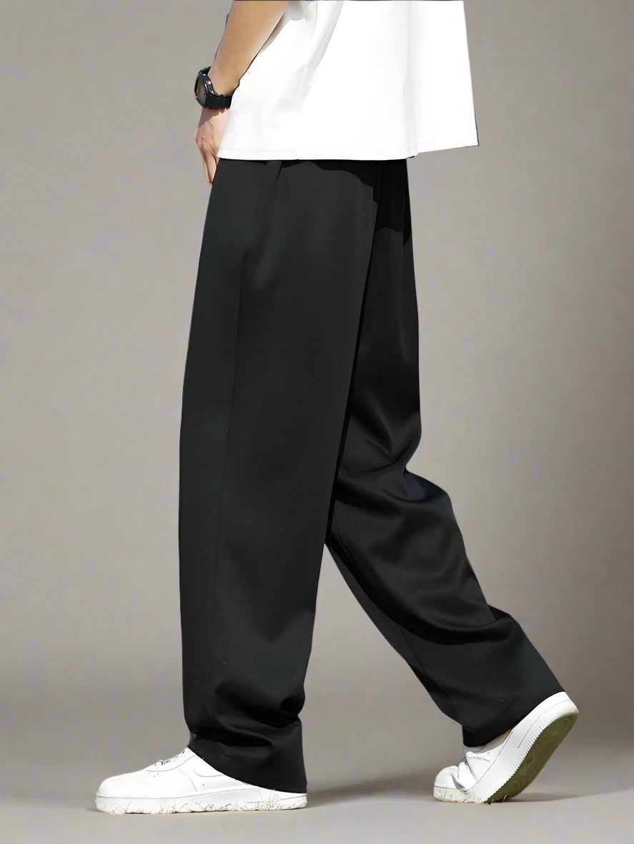 Relaxed-Fit Viscose Trousers