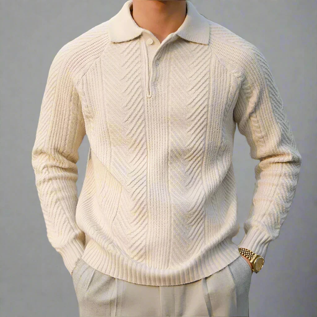 Textured Knitted Sweater