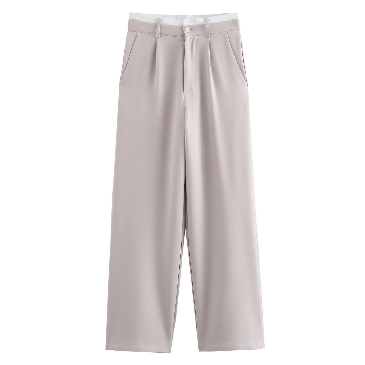 2-Piece Set: Halter Neck Cropped Vest Top And Trousers