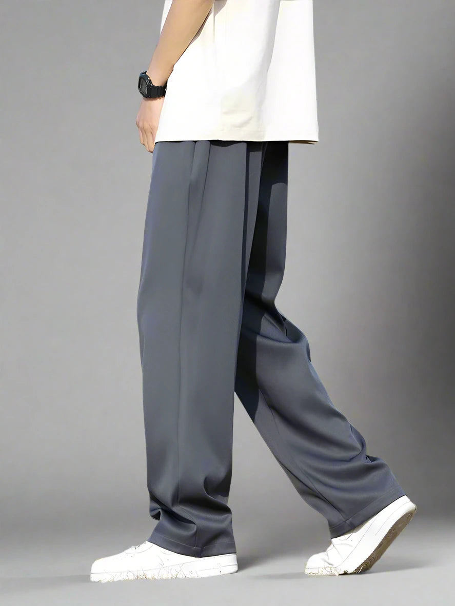 Relaxed-Fit Viscose Trousers
