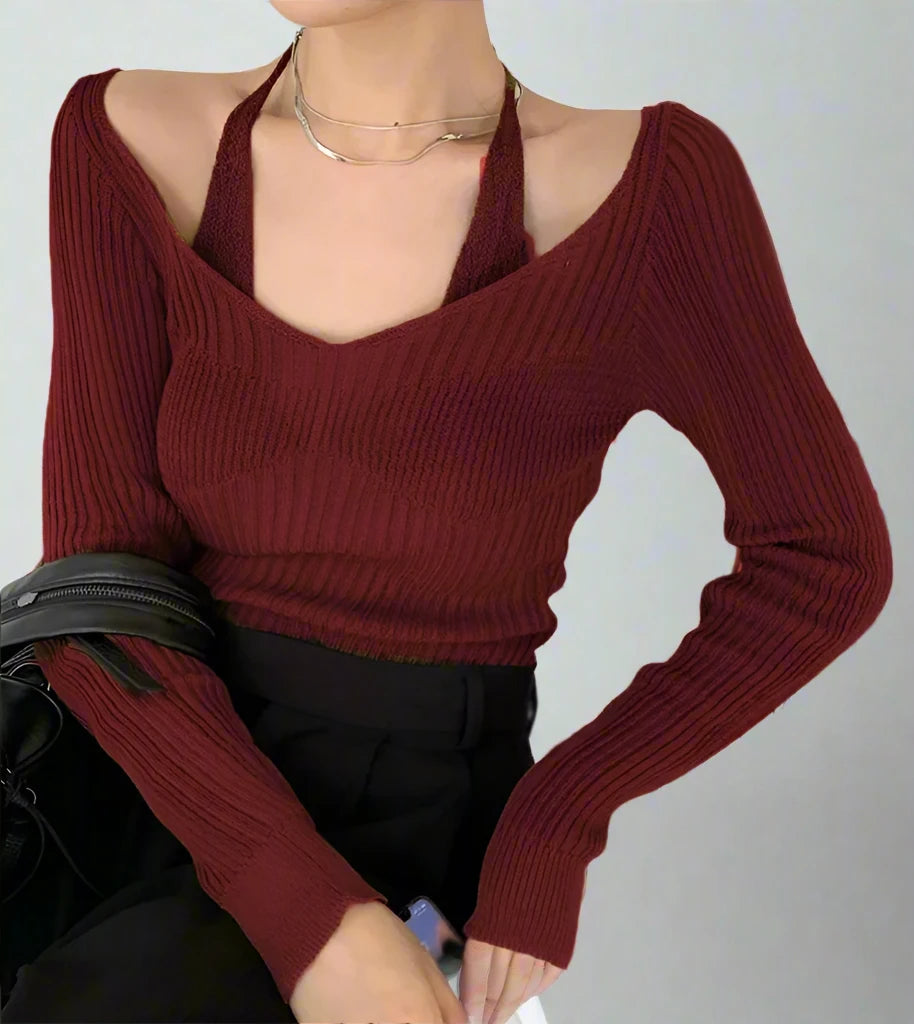 Slim-Fit Knit Sweater