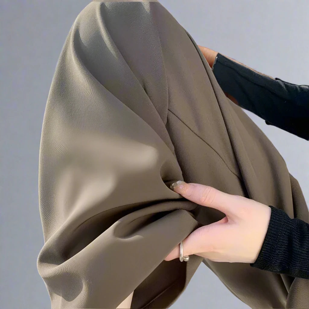 Wide-Leg High-Waist Trousers