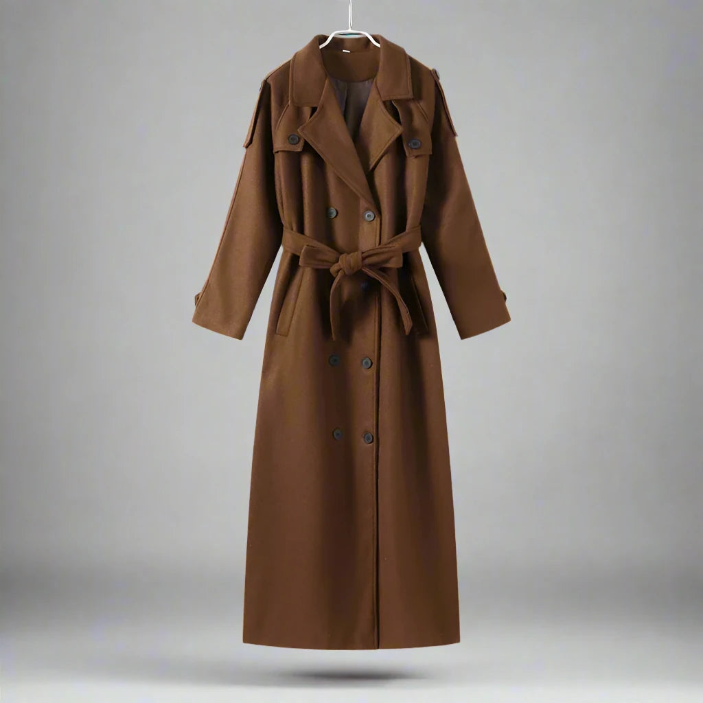 Wool-Blend Overcoat With Belt