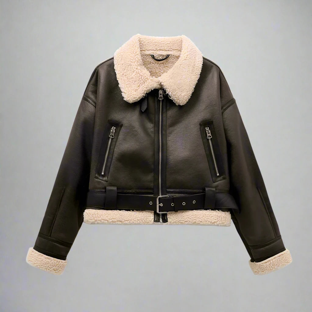 Vintage Faux Leather Jacket