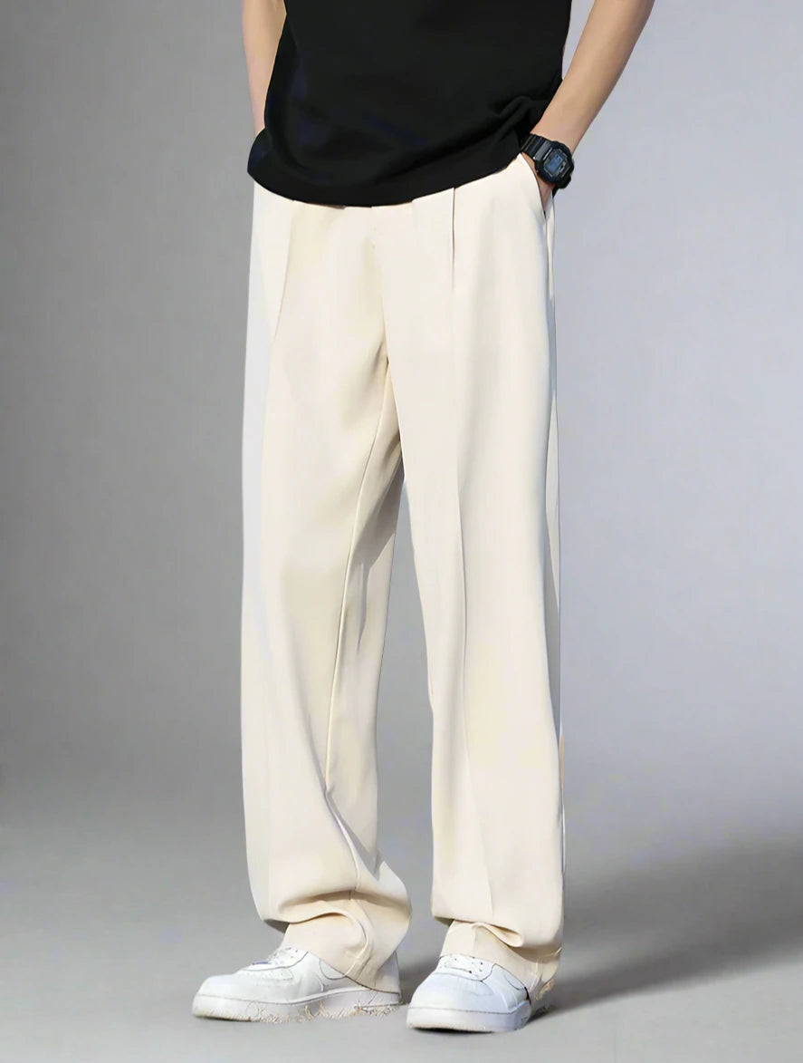 Relaxed-Fit Viscose Trousers