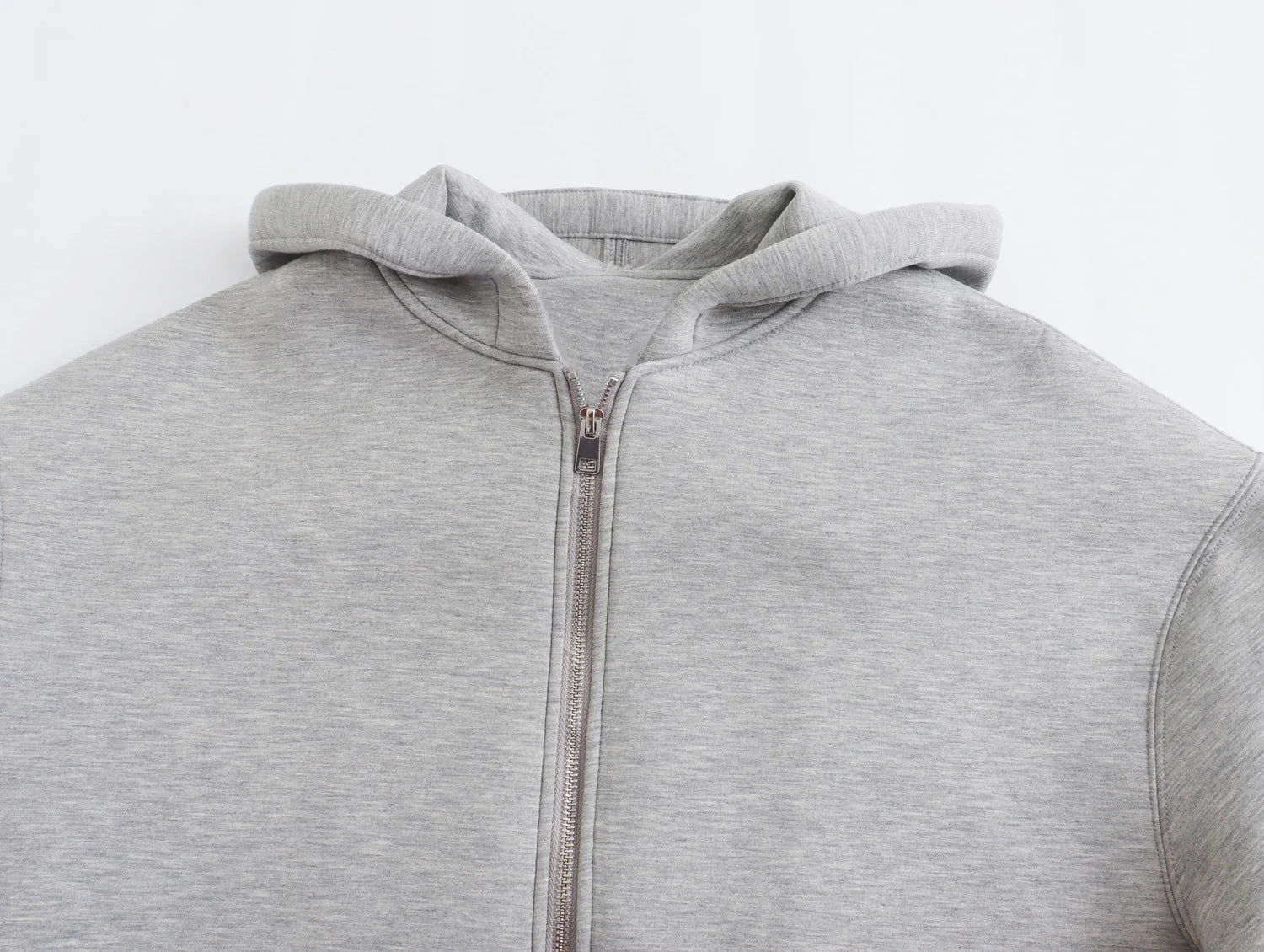 Oversize Zip-Up Cotton Hoodie