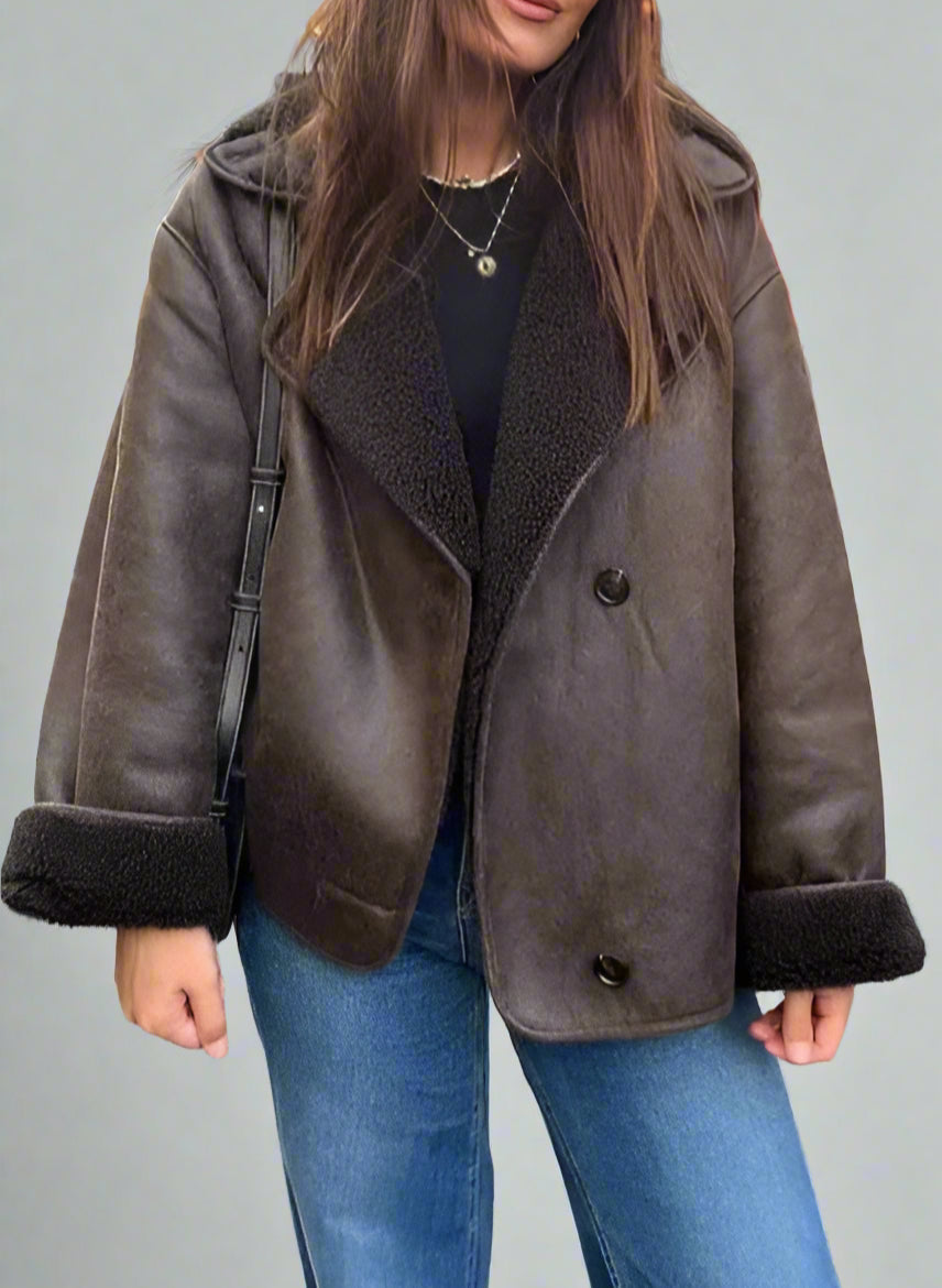 Faux Leather Jacket