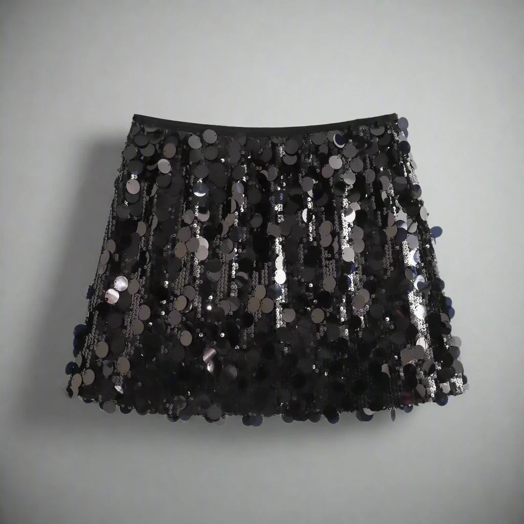 Sequin Mini Skirt