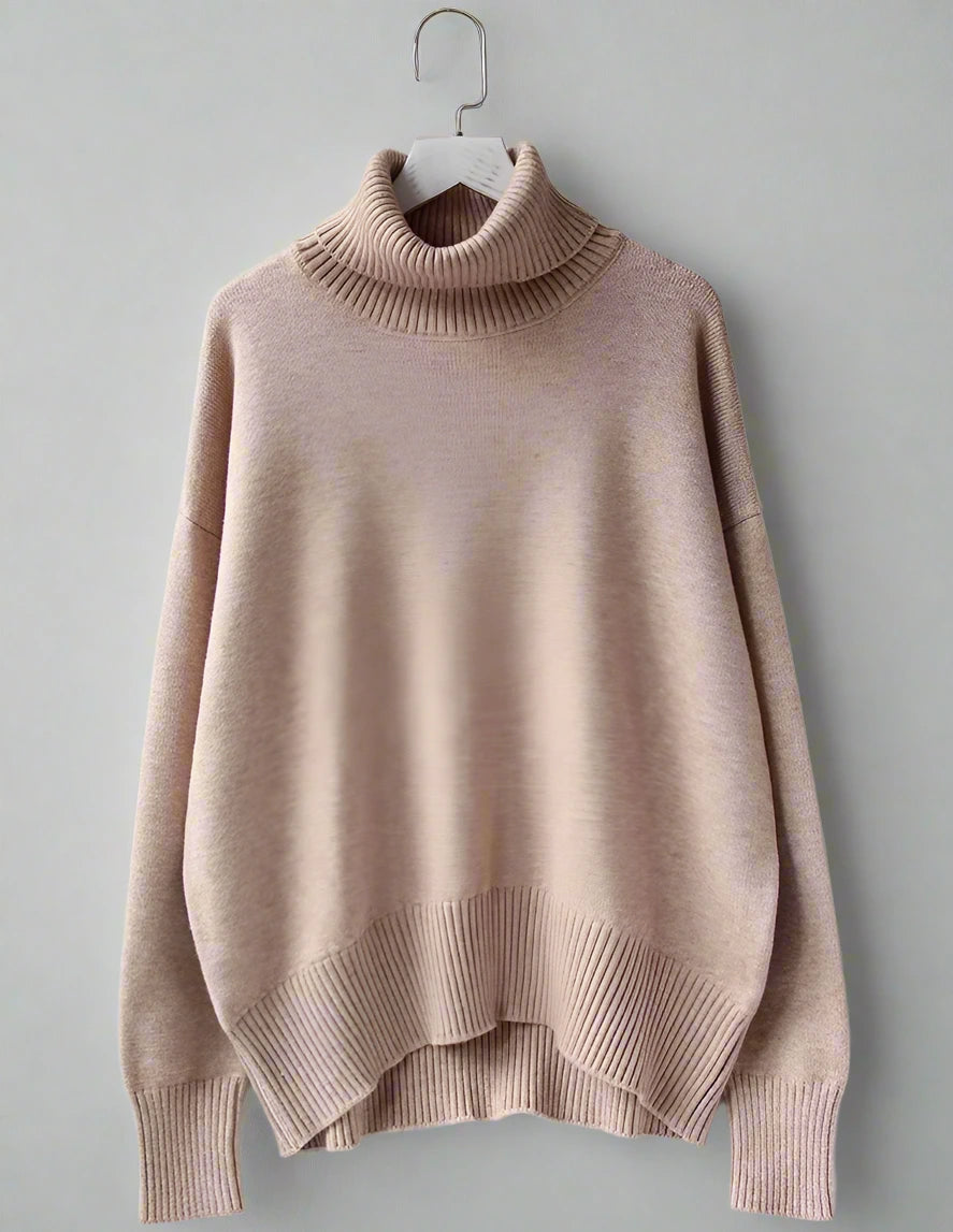 Knit Oversize Turtleneck Sweater