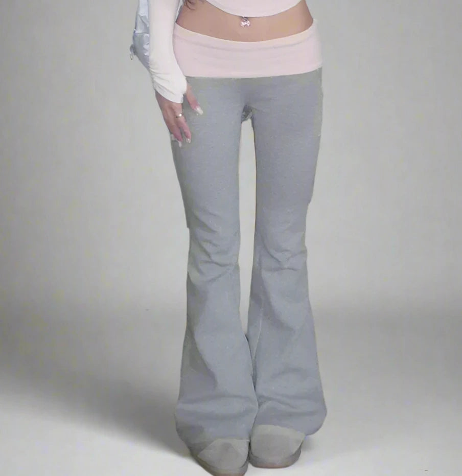 Two-Coloured Flare Joggers