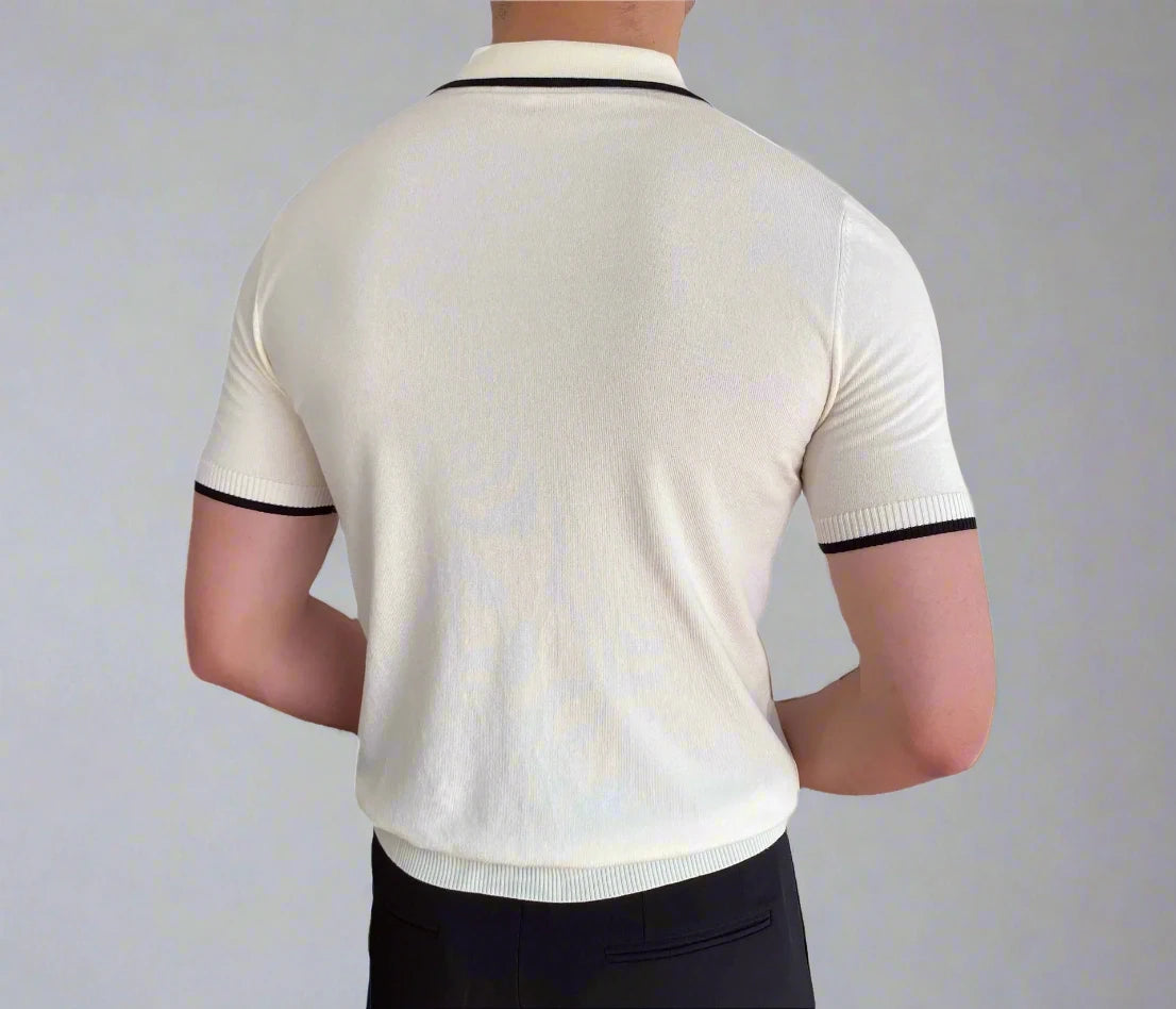 Polo Shirt With Contrast Piping