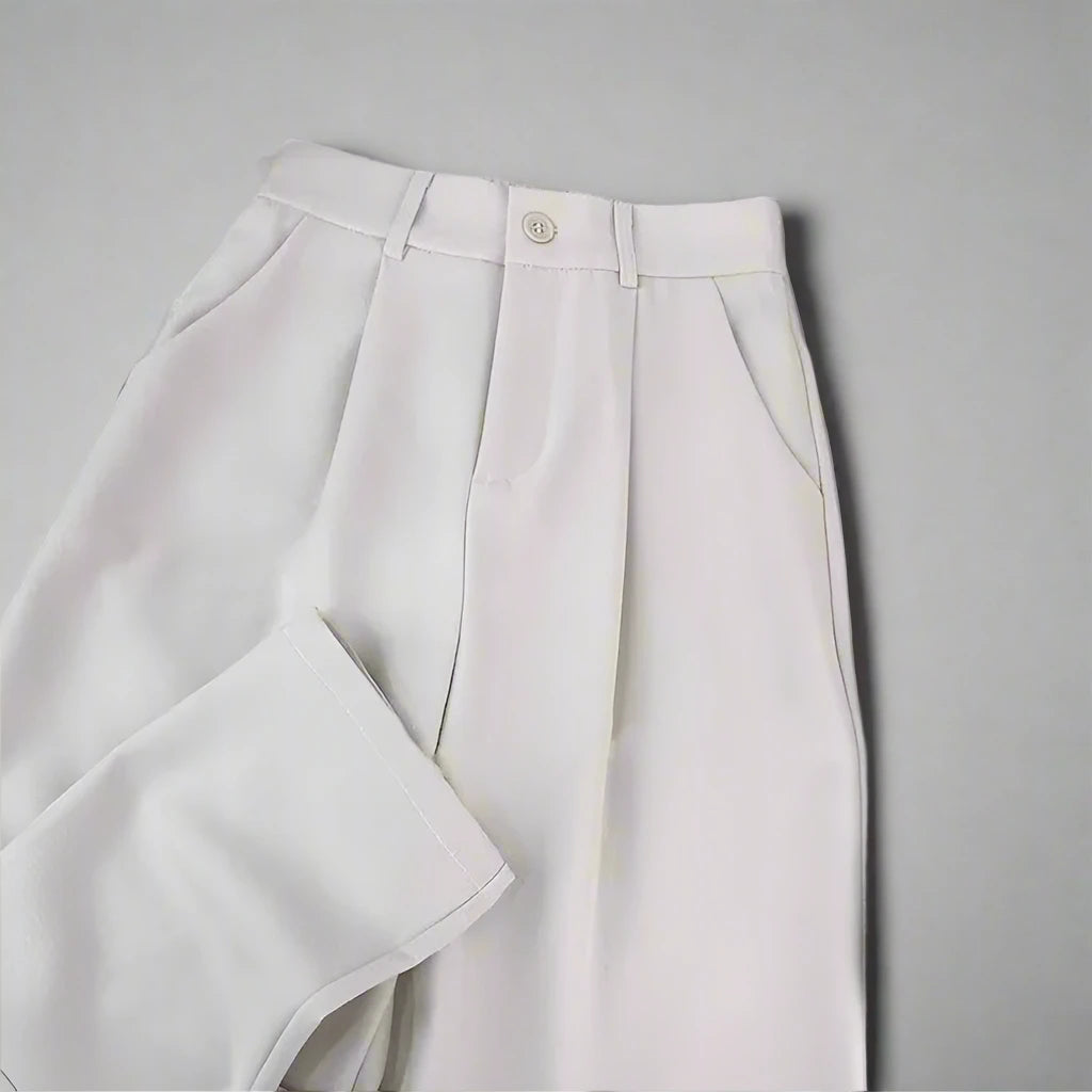 Straight High-Waist Trousers