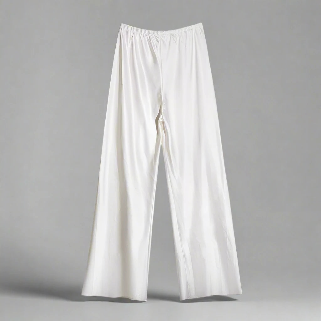 Satin Wide-Leg Trousers