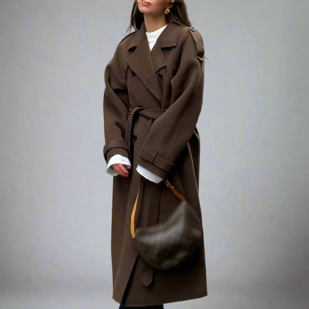 Wool-Blend Overcoat With Belt