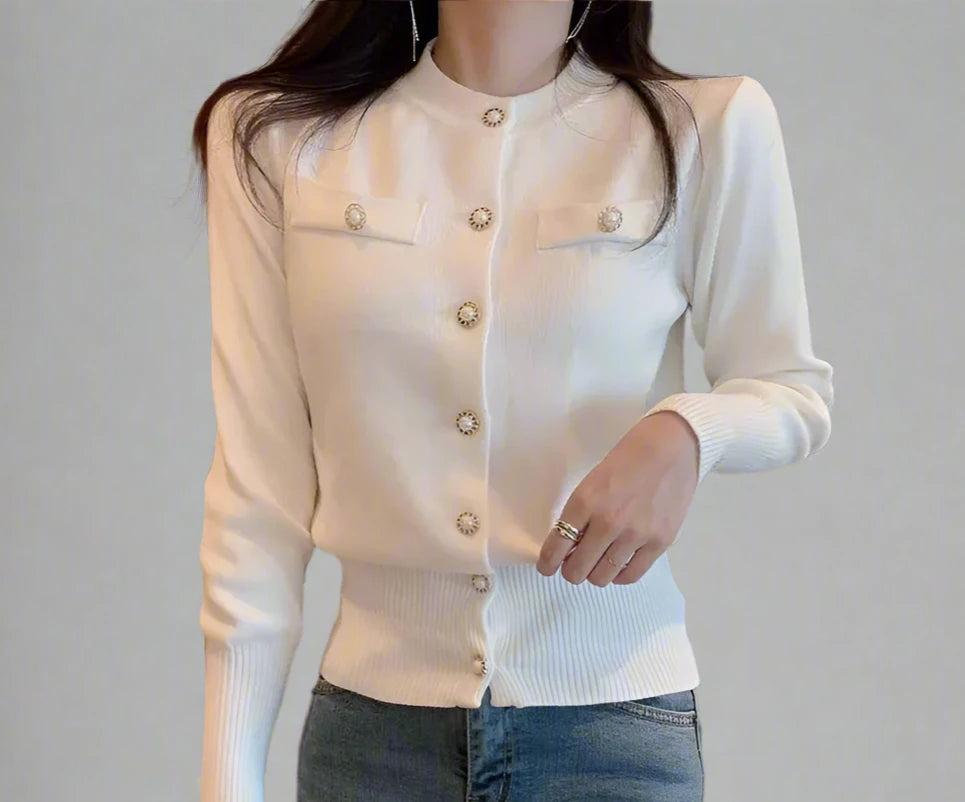 Knit Slim-Fit Cardigan