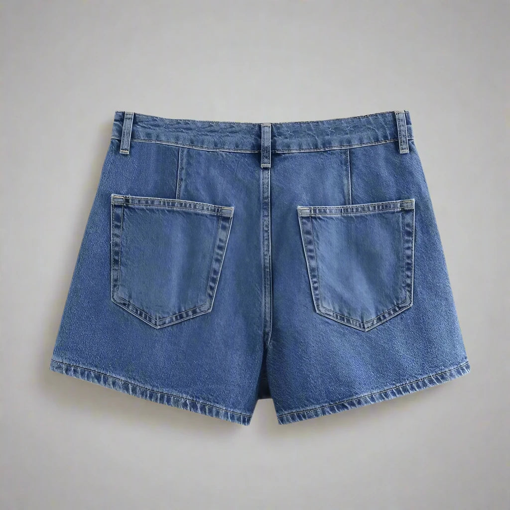 Denim Crossover Skorts