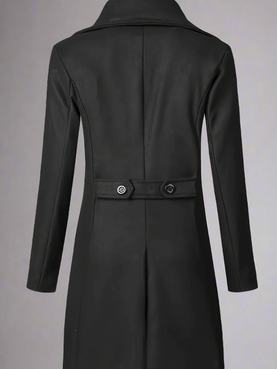 Double-Breasted Wool Overcoat