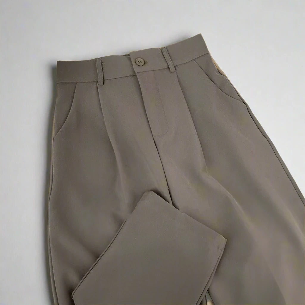 Straight High-Waist Trousers