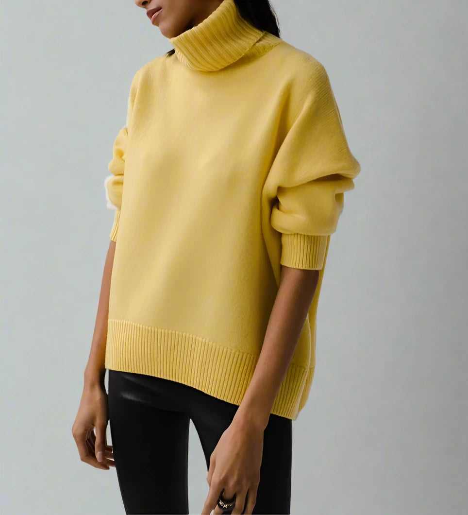 Knit Oversize Turtleneck Sweater